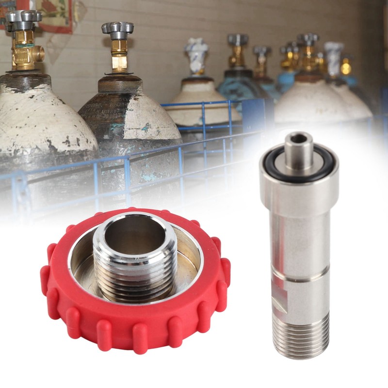 CO2 Cylinder Adapter G5/8 to M16x1.5 Stainless Steel Connector Converter