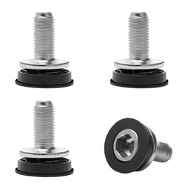 Darlingao 4 Pcs Bike Hex Crank Arm Fixing Bolts, Crank Arm Bolt 8mm, Bike Crank Bolts, Bicycle Crank Screw, Bike Crankset Bolt, Bicycle Bottom Bracket Axle Bolts for Bicycle Square Hole M8