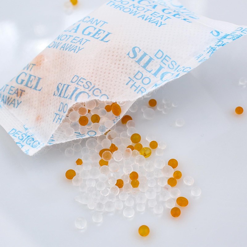 Silica Gel Bags, Desiccant with Colour Change Display, 35% Moisture