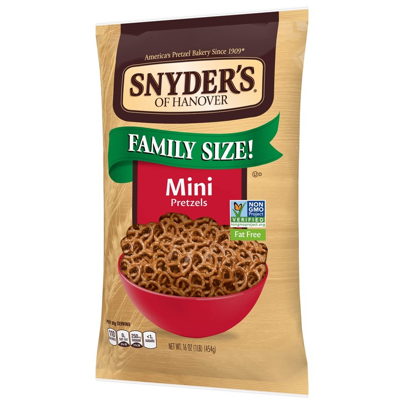 Snyder's Mini Pretzels 16oz (Bag of 4)