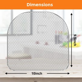 GWY Air Fryer Dehydrator Racks 3 Pack, Air Fryer Oven Accessories, Air Flow Racks Dehydrate Fruits and Meats Compatible with 6.3 QT Chefman Power XL 10 QT Caynel Instant Vortex Plus Air Fryer Oven