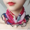 Chiffon 50s Women's Fashion Petit Scarf Scarf Leopard Print 5ea