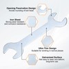 sourcing map 5pcs Double Open End Thin Wrenches 13mm x
