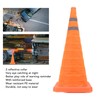 Collapsible Traffic Safety Cone with 2 Reflective Collar Multi Purpose
