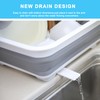 MontNorth Collapsible Dish Drainer with Drain Plug and Swivel Spout,