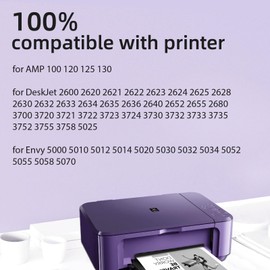 CKMY Remanufactured Ink Cartridge Replacement for HP 65XL, Tri-color, Black, 2 Pack