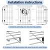 jkxoo 23’’ x 13’’ Sink Protectors for Kitchen Sink, Stainless