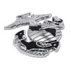 Marines Premium Anchor Black Chrome Auto Emblem