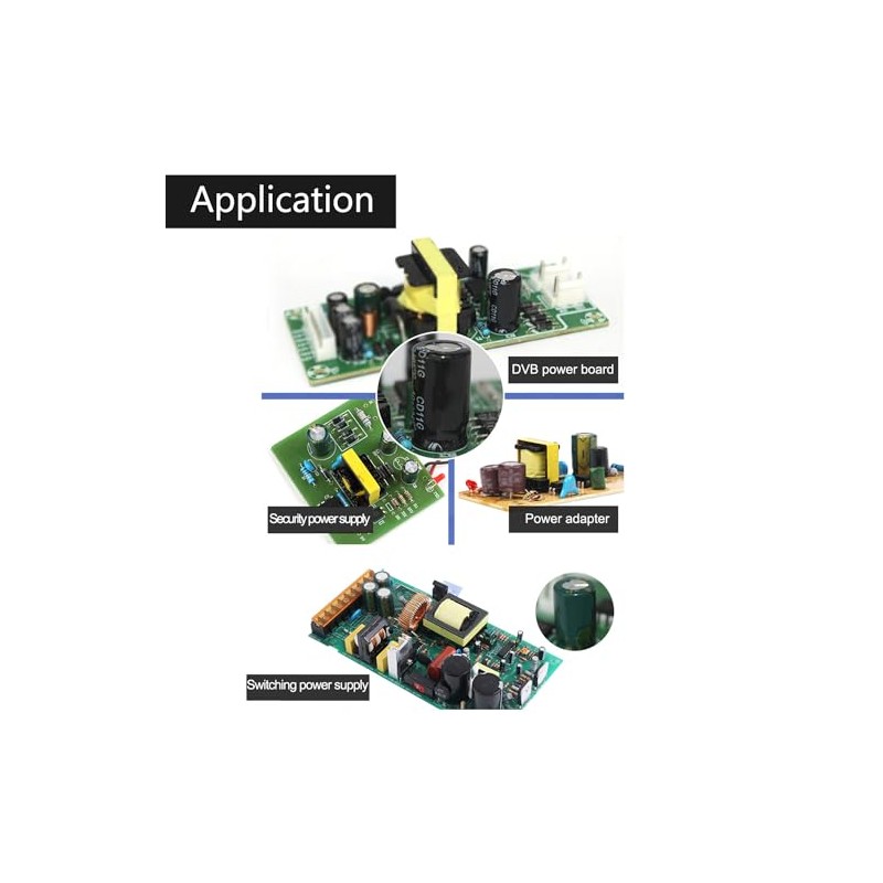 Tnisesm 20Pcs 1UF 50V Electrolytic Capacitor 1 UF MFD 50