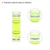 sourcing map 10pcs Cylindrical Bubble Level 9.5x34mm Mini Bullseye Spirit