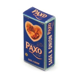 MyTinyWorld 2 x Dolls House Miniature Paxo Sage And Onion Stuffing Boxes