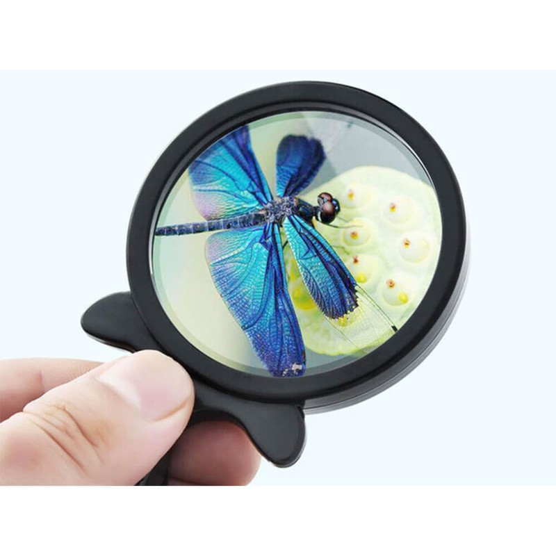 Folding Magnifying Glass Pocket Mini case for Wall Clocks, 3X