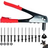 NVAAV Kayak Rivet Gun Kit, 18Pcs Waterproof Tri-Grip Rivets with