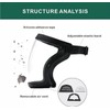 Protector Facial Completo Antivaho Transparente con Correa Ajustable Fracavi US-YXKJ-04