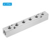PATIKIL 6 Way 8 Port Air Manifold, G1/2" G1/4" Aluminum
