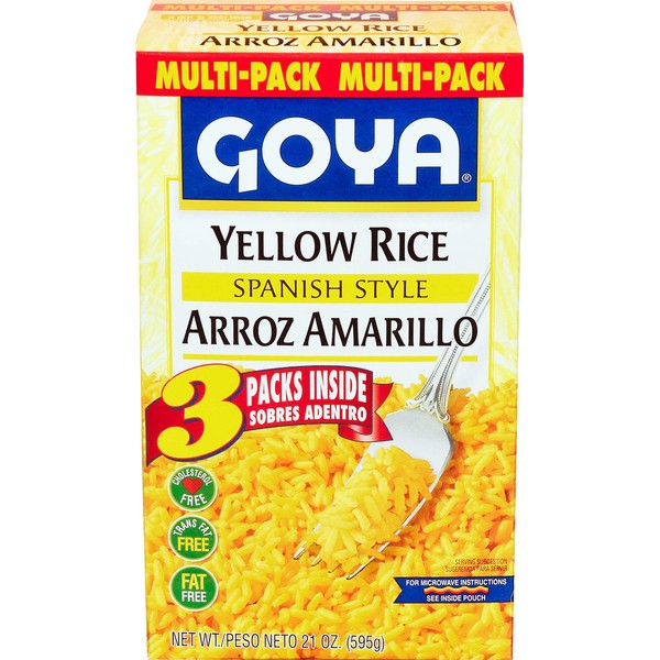 Goya Yellow Rice Mix Multipack, 3 - 7 Ounce Packs