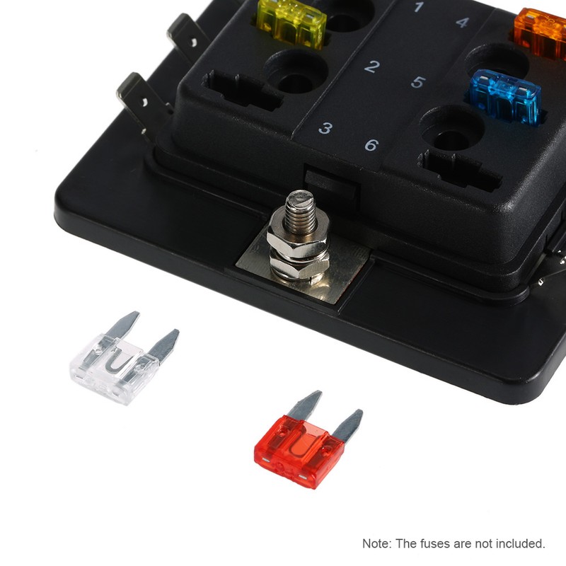 6 Way Mini Blade Fuse Box Holder APM ATM 5A