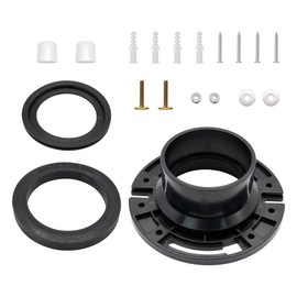 Homehelar RV Toilet Seal and 3-Inch Floor Flange Kit for 300, 310, and 320 Series RV Toilets - Replaces 385345892 Flange, 385311652 Base Seal Gasket, and 385311658 Flush Ball Seal Combo Kit