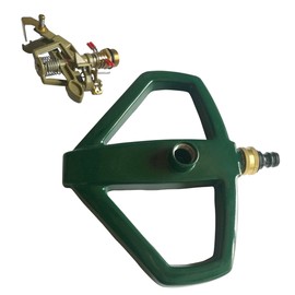 Xclou Impuls 346128 Full-circle and Section Sprinkler with Sled Base Me,Green