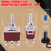 Twidec/3Pcs Waterproof Heavy Duty Toggle Switch 12V DC 30A DPDT