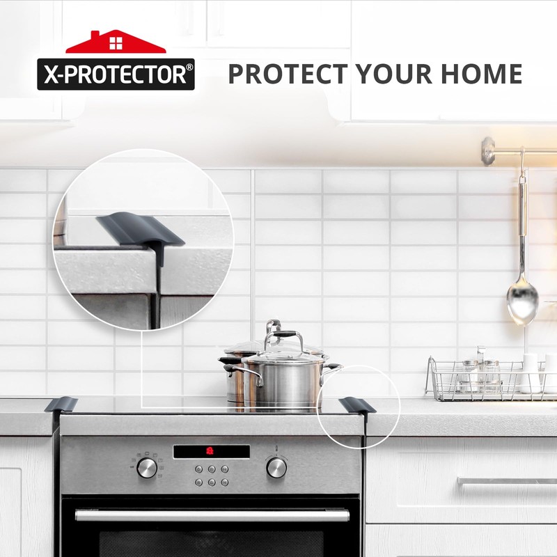 Silicone Stove Gap Cover X-Protector - 50” x 1.55" Guard