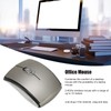 Dpofirs Foldable Wireless Mouse, Portable 2.4G Mouse with USB Receiver