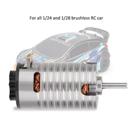 RC Motor, Rocket MINI-Z 7500KV 2 Pole Brushless Motor for 1/24 1/28 RC Model Car