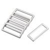 sourcing map Metal Rectangle Ring Buckles 39x12.5mm for Bags Belts