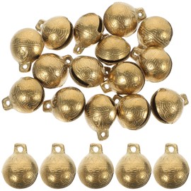 NOLITOY Hanger, Handheld, Set of 20, Tiger Head Bell, Copper Bell for Cats, Dogs, Pets, 0.9 inches (22 mm), Feng Shui Bell Bell, Gold, Vintage, Hanging, Collar, DIY Decoration, Collar Accessories,