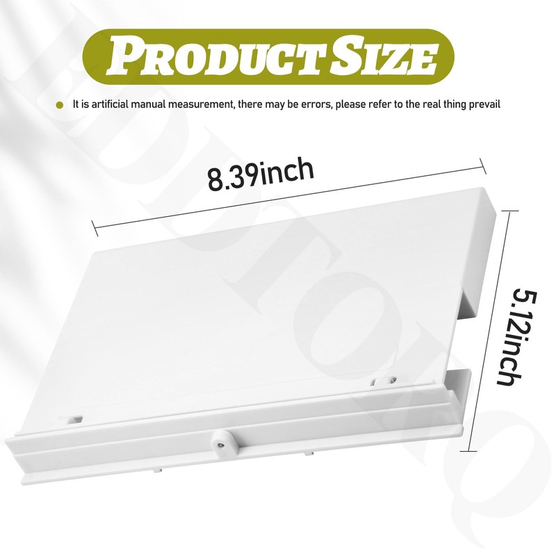 EddTorq SP1070 Pool Skimmer Weir Flap Door (8-3/8" Length, 5-1/4"