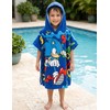 Clondo Poncho Mare Bambino con Cappuccio 50x100 cm Per Sonic