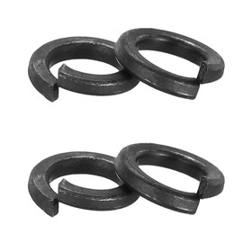 PATIKIL 50 Pcs Split Lock Washer, M6 Spring Lock Washer 304 Stainless Steel Lock Washers Assortment Kit for Screws Bolts, Black