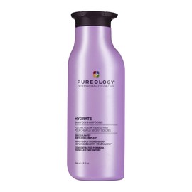 Pureology Hydrate Shampoo - For Dry or Color Treated Hair, Moisturizing Shampoo For Hydration & Softness, With Rose Extract & Green Tea, Vegan & Sulfate-Free, 9 Fl Oz