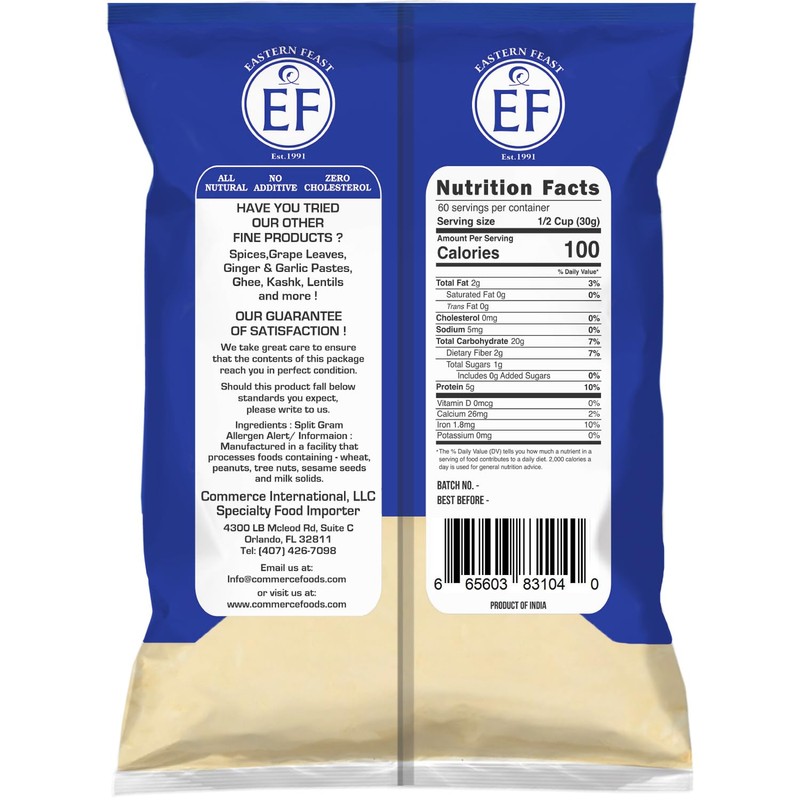 Eastern Feast - Besan, Fine Gram Flour, 4 LBS (1.81