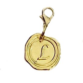Gold Initial Zipper Pulls (L)