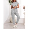Famulily Women's 2 Piece Summer Cozy Jogger Set Loose Solid