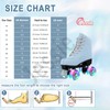 jessie Roller Skates for Women, Frosted Toddler Roller Skates Adjustable