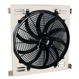 HKAUTOPART Performance Aluminium Radiator Shround Fan for 1930-1938 Ford Ford Model High Boy Coupe/Chevy V8