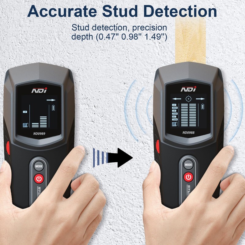 NDI ND0988 Stud Detector – Precise Wall Scanner for Wood