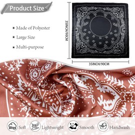 Head Scarf for Women's Hair,Satin Scarf,Silk Scarf for Women Hair,Bandanas for Women,Silk Head Scarf,Hair Bandana,Head Scarves for Women,Head Wrap,Pañuelos Para La Cabeza Mujer,Gifts for Women