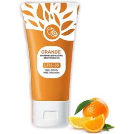 Natürliches Orange Peeling Gel, 2025 New Orange Gesicht Reinigung Peelings Reinigungsgel,Peeling Für Gesicht Tiefenreinigung Damen,Brightening Exfoliating Gel
