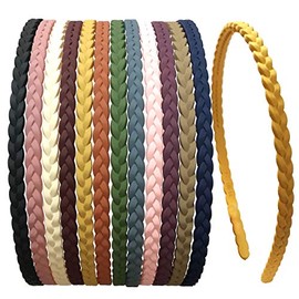 12pcs 6mm Thin Headbands for Girls Women Plastic Headbands with Teeth Skinny Headbands for Kids Teens by Yazon