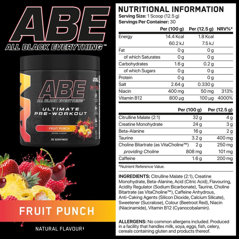 Applied Nutrition Applied Nutrition Bundle ABE Pre Workout 375g +
