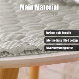 MeiLiMiYu Washable Dog Cooling Mat Ice Silk Pet Self Cooling Pad Blanket (40x28 in, Grey)