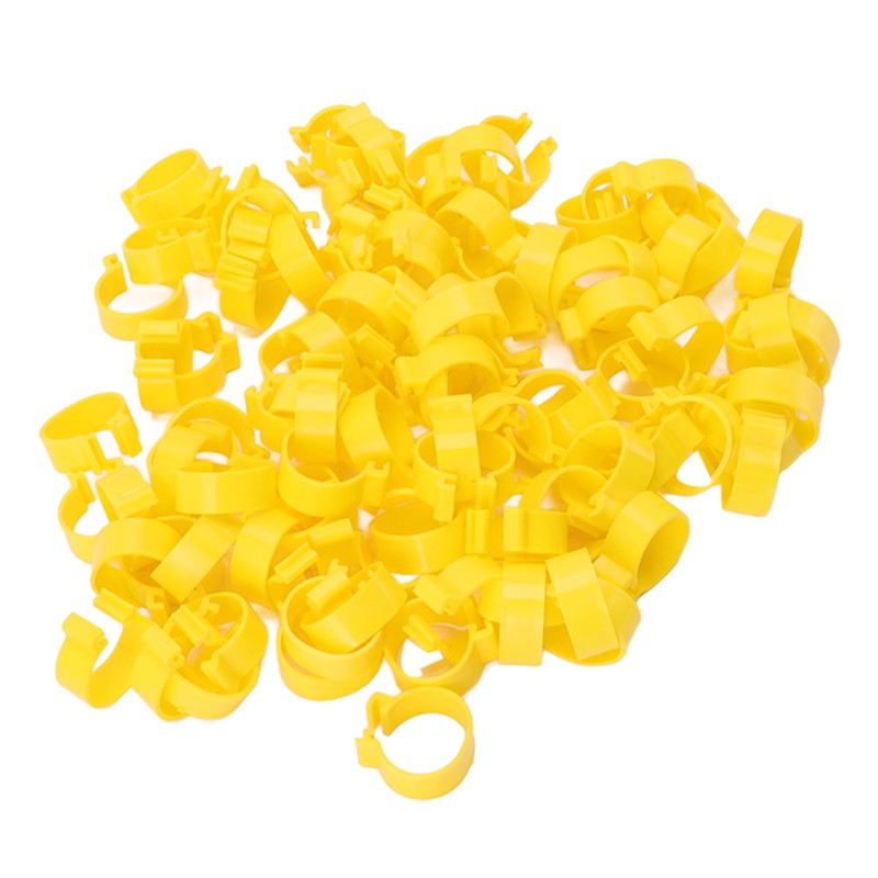 100PCS Chicken Ankle Rings Reusable Plastic Duck Leg Bands Clips