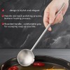 Small Soup Ladle Metal Deep Spoon with Pour Spout 2