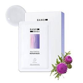 BANOBAGI Milk Thistle Repair Masks, 1.01 Fl.oz x 10 Sheets, Moisturizing, Hydrating, Soothing Mask, EWG Green Grade, No Paraben, No Fragrance, K beauty Mask