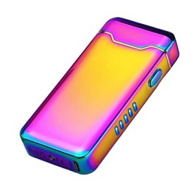 YOZWOO Rechargeable Electric Lighter USB Electronic Lighter High Power Flame Arc Plasma Lighters Windproof Camping Lighters with Long Battery Life for Home and Outdoor (Colorful)