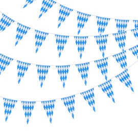 TUPARKA 196 Feet/60m Oktoberfest Bavarian Bunting Banner Flag, Oktoberfest Decorations Octoberfest Party Supplies
