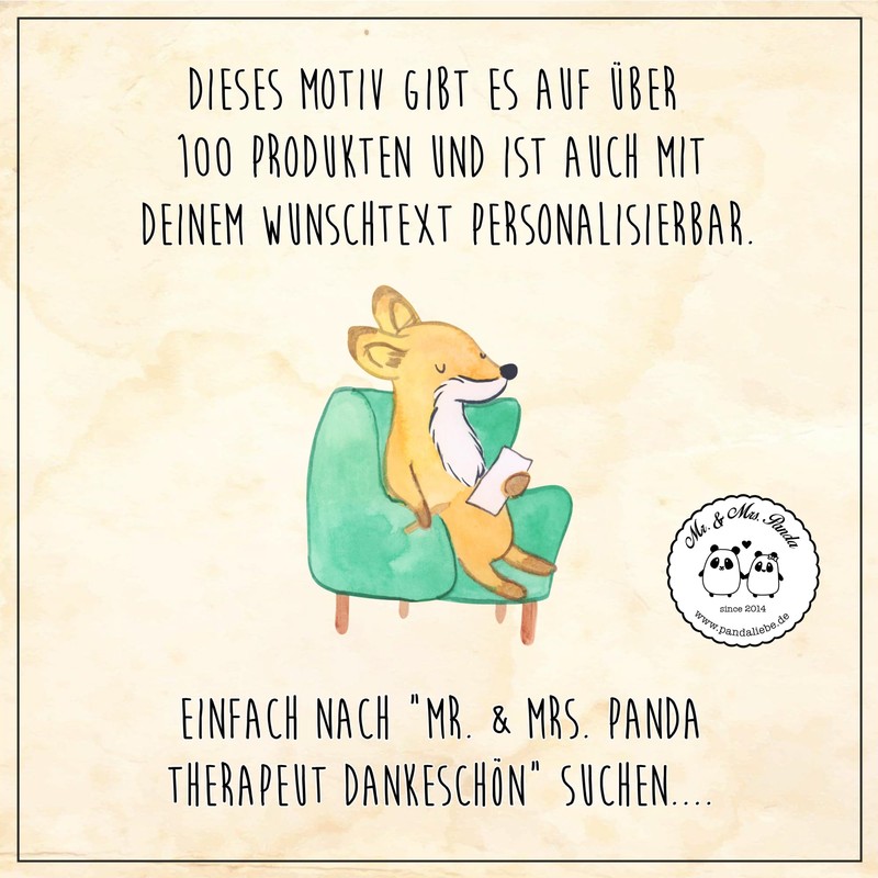 Mr. & Mrs. Panda Postcard Therapist Thank You Gift Psychologists